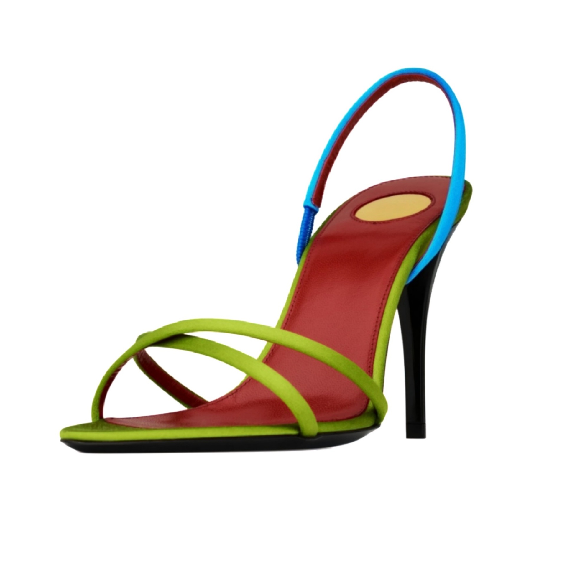 Women'S Shoes Quality - Women's Color Block Satin Crisscross Strap