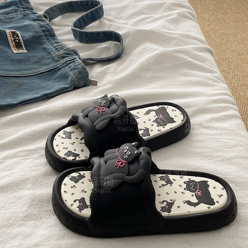 Women'S Shoes To Men'S - Printting Cute Bear Women Slippers Summer
