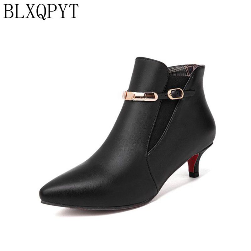 Women Shoes Size 7 - BLXQPYT Women's Kitten Heel Ankle Boots
