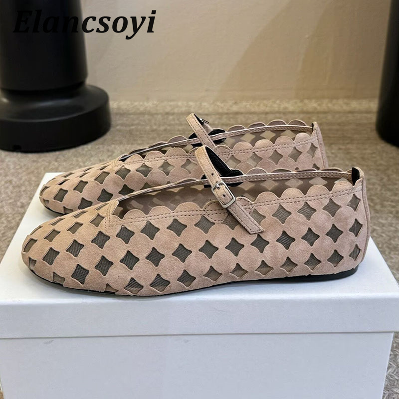 Ballet Flat Women - Flat Ballet Shoes Women Suede Round