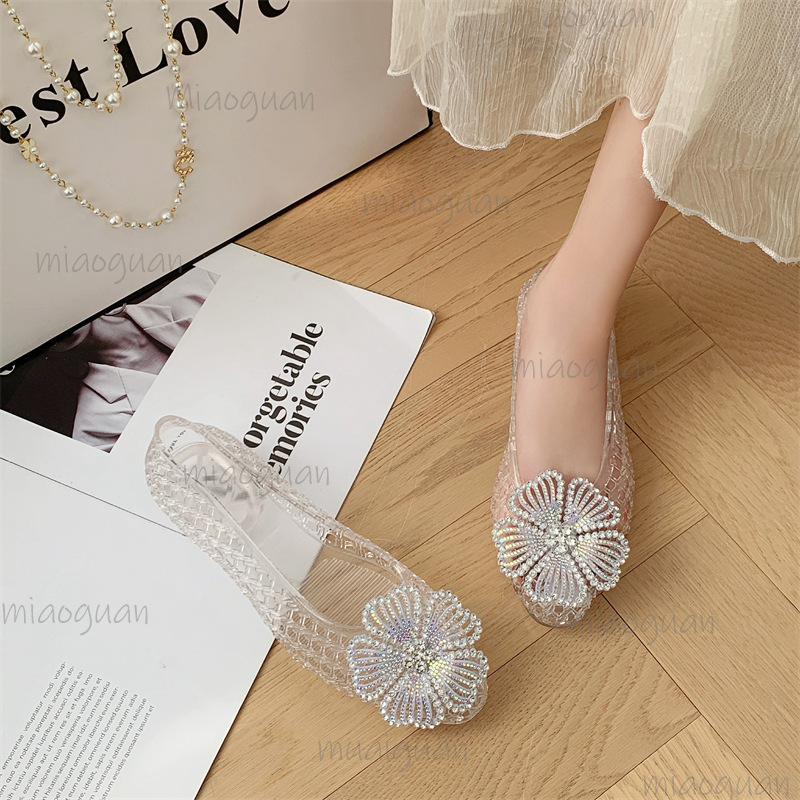 New Crystal Jelly Shoes Sparkl - Jelly Sandal Women ulasan dan harga