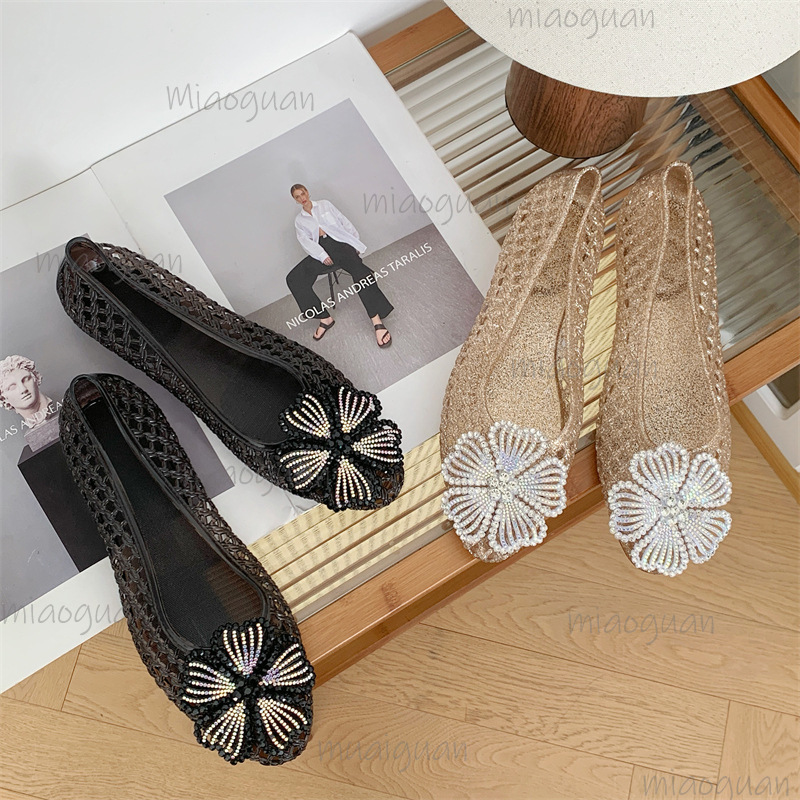 New Crystal Jelly Shoes Sparkl - Jelly Sandal Women ulasan dan harga