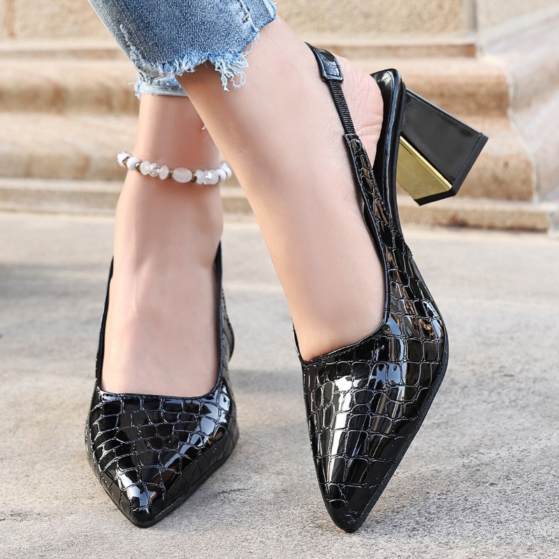 Summer High Heels Sandals Wome - Women'S Shoes Round Toe ulasan dan harga