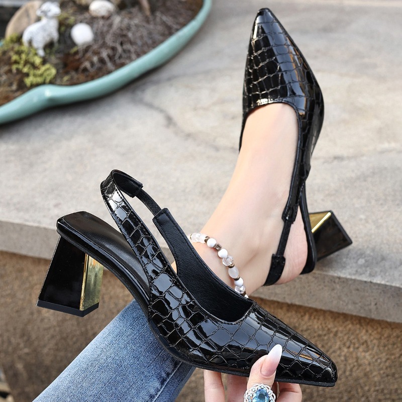 Summer High Heels Sandals Wome - Women'S Shoes Round Toe ulasan dan harga