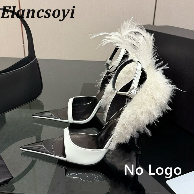 Pumps women's feather trimmed  - Women Shoes Size 7 ulasan dan harga