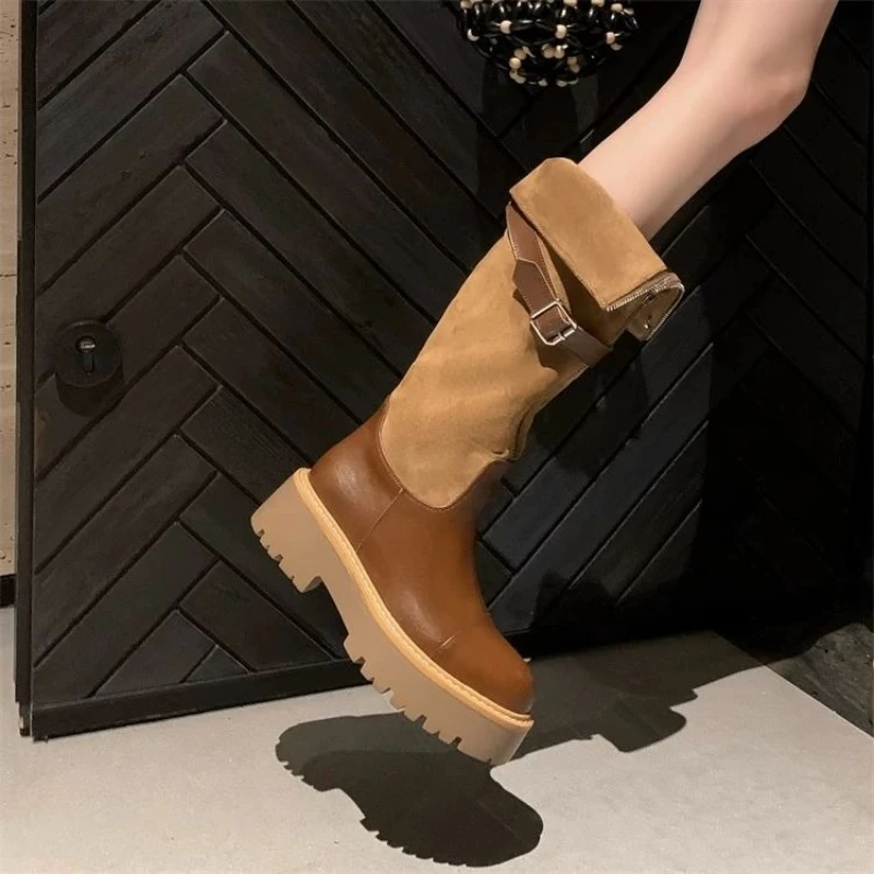 Autumn Winter Belt Buckle Ladi - Women'S Shoes Y2K ulasan dan harga