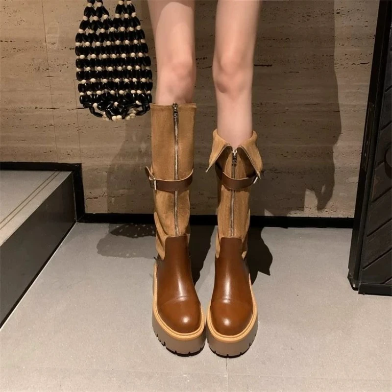 Autumn Winter Belt Buckle Ladi - Women'S Shoes Y2K ulasan dan harga
