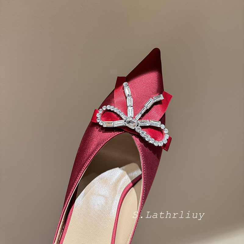 slippers High heels shiny crys - Women Shoes Size 7 ulasan dan harga
