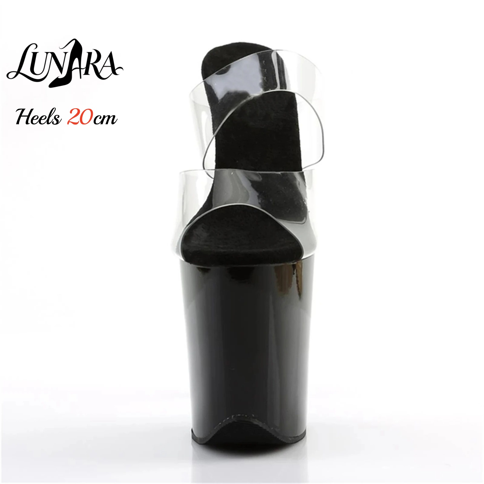 20cm Clear PVC Strappy Ultra H - Jelly Sandal Women ulasan dan harga