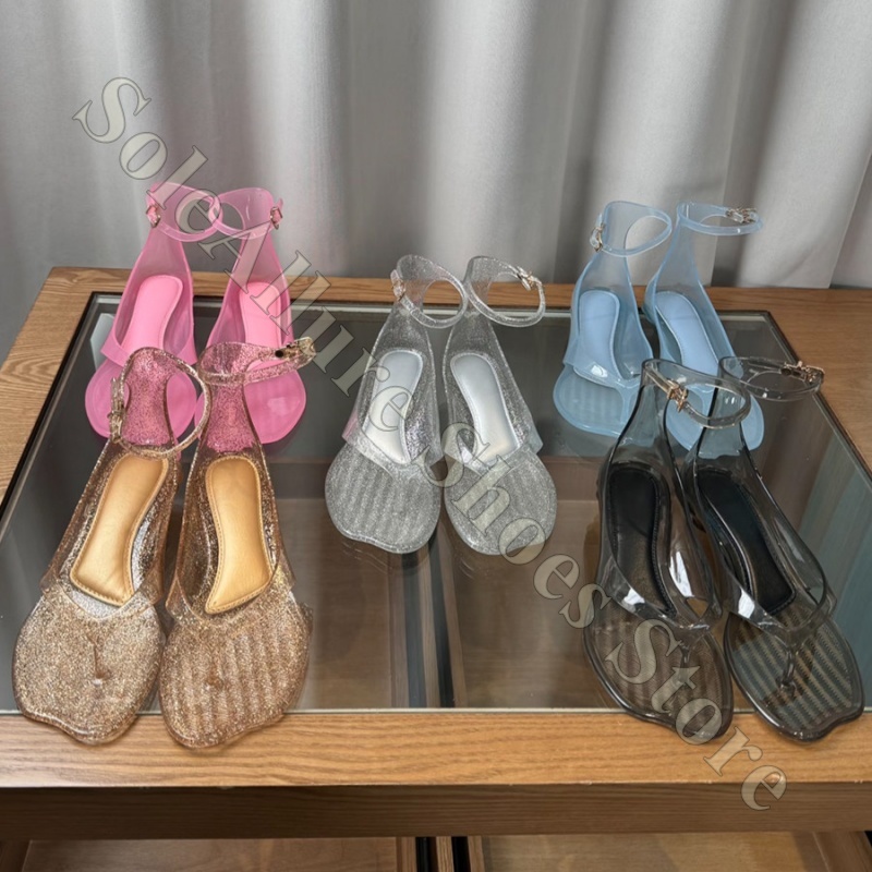 Glitter Jelly Sandals With Ank - Jelly Sandal Women ulasan dan harga