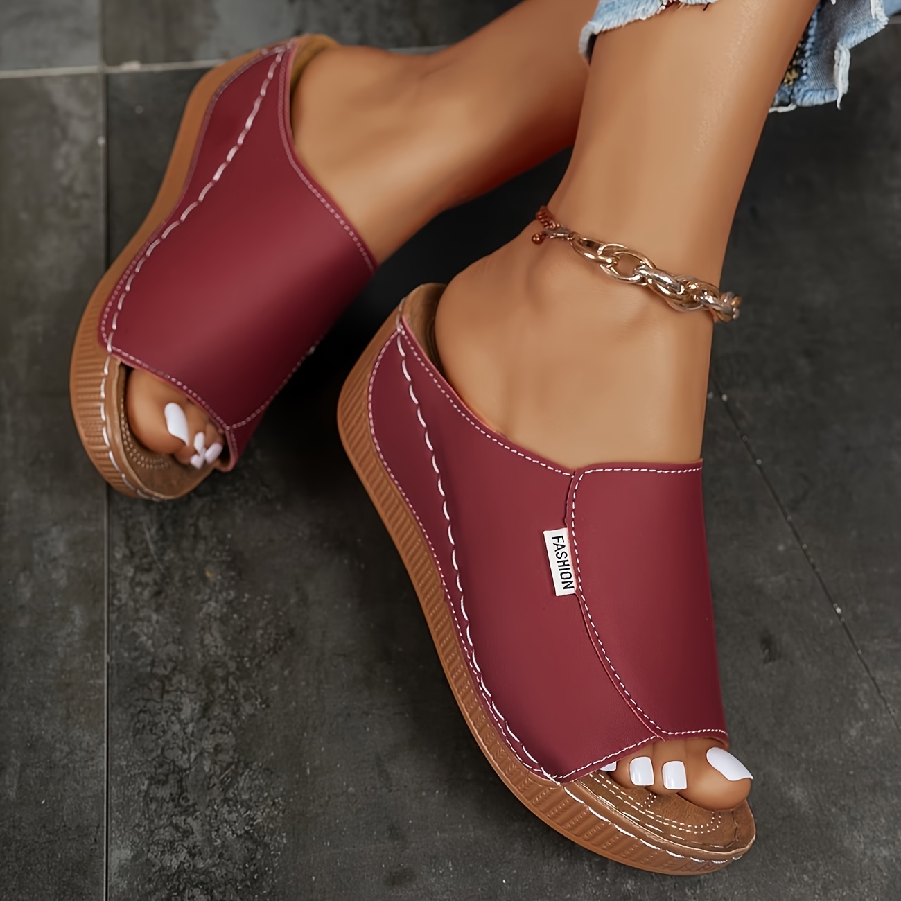 Women Wedge Slide Sandals, Ope - Women Shoes On Sale ulasan dan harga