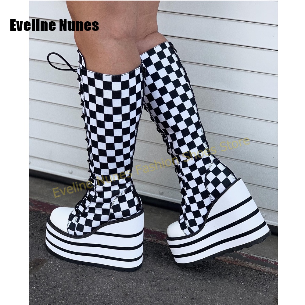 Women Pink White Checkerboard  - Women'S Shoes Y2K ulasan dan harga