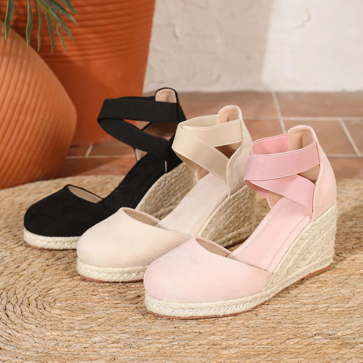 Cover Toe Women's Espadrille W - Espadrille Wedge Shoes ulasan dan harga