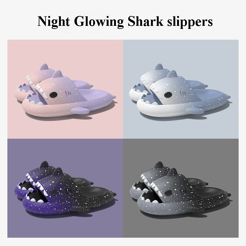 Cute Cartoon Shark Slippers Fo - Women'S Shoes To Men'S ulasan dan harga