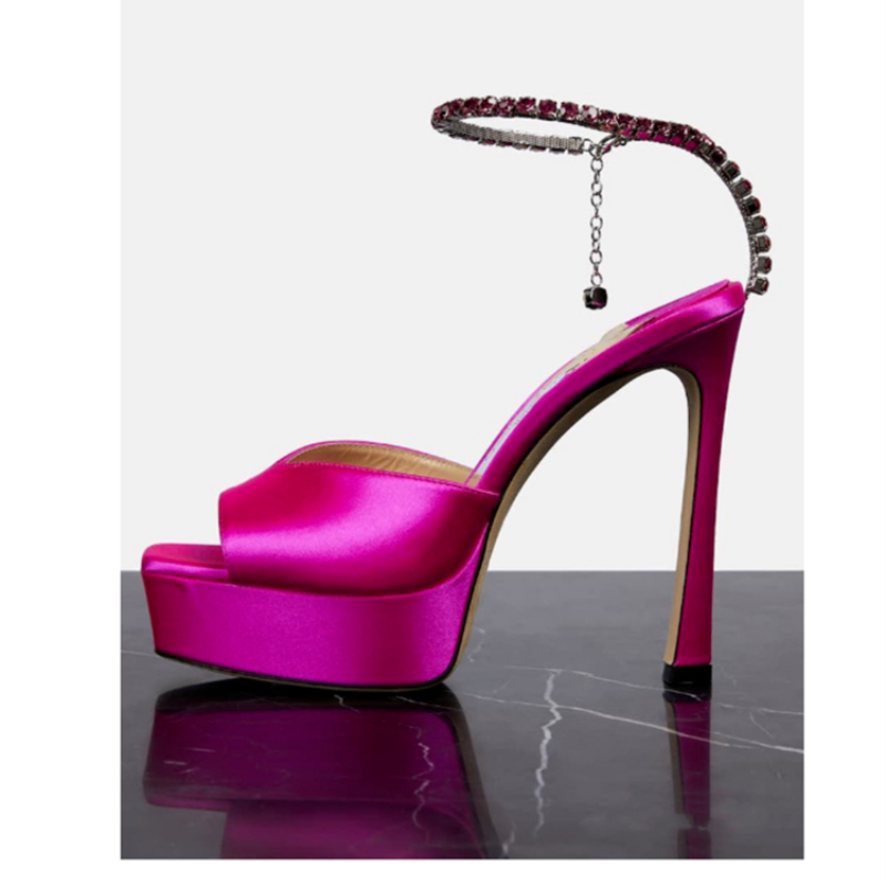 Colorful Chain Water Diamond S - Women Shoes Brands ulasan dan harga