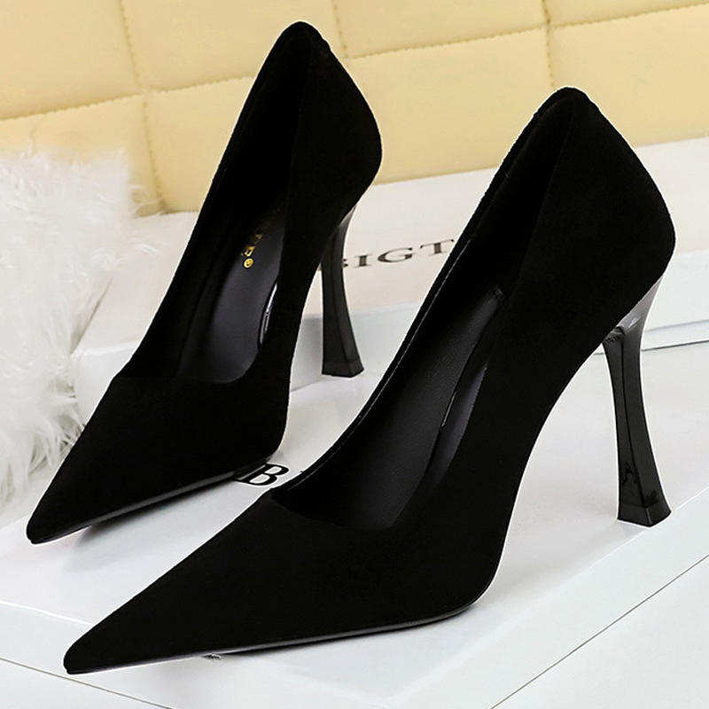 BIGTREE Shoes Suede Black Wome - Women Shoes Zara ulasan dan harga