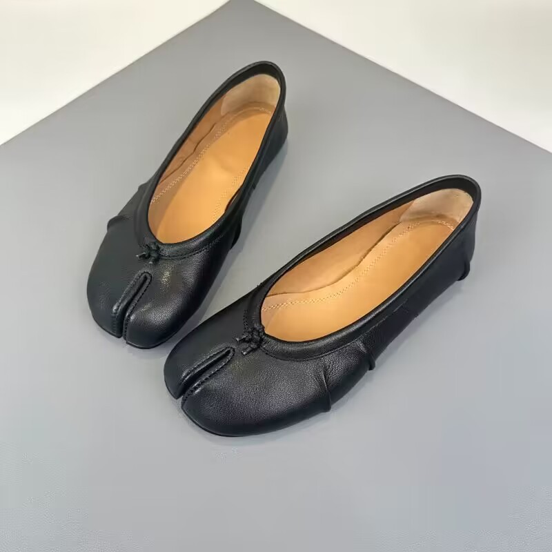 NEW Split Toe Flat Shoes Women - Ballet Flat Women ulasan dan harga