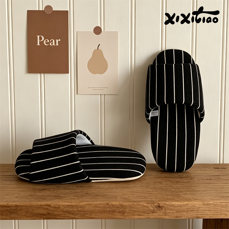 XIXITIAO Stripe Indoor Slipper - Women'S Shoes To Men'S ulasan dan harga