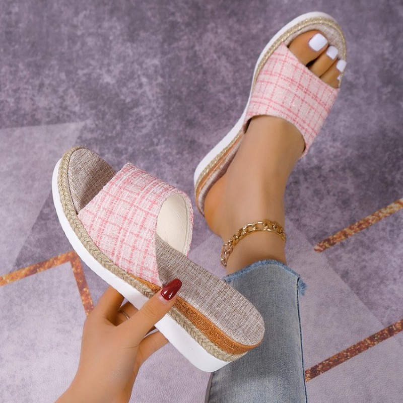 Women's Wedge Sandals Espadril - Espadrille Wedge Shoes ulasan dan harga