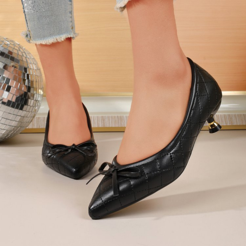 Vintage Women's Pointed Toe Bo - Shoes Women Pumps ulasan dan harga