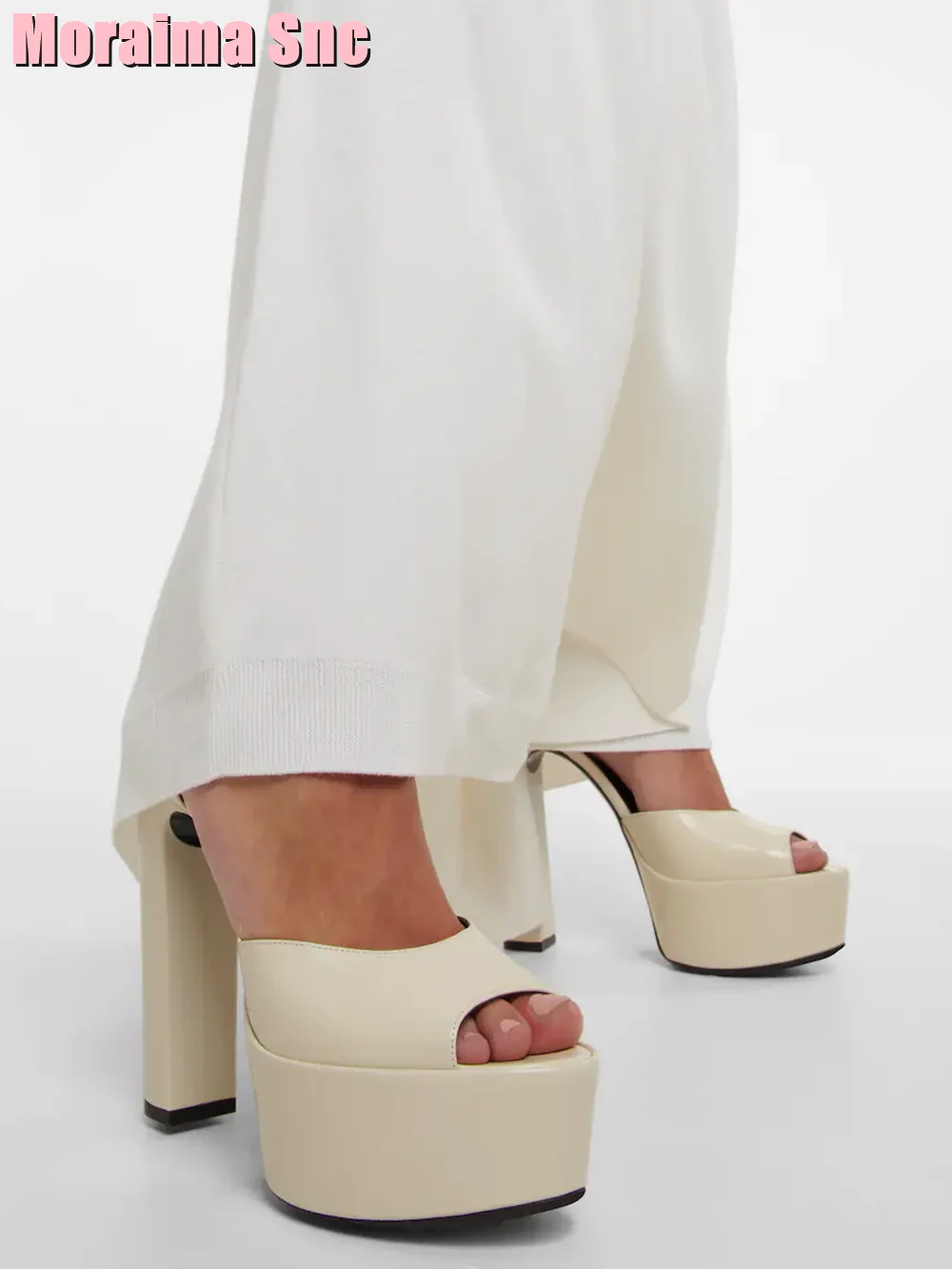 Peep Toe Platform Patent Leath - Women Shoes Model ulasan dan harga