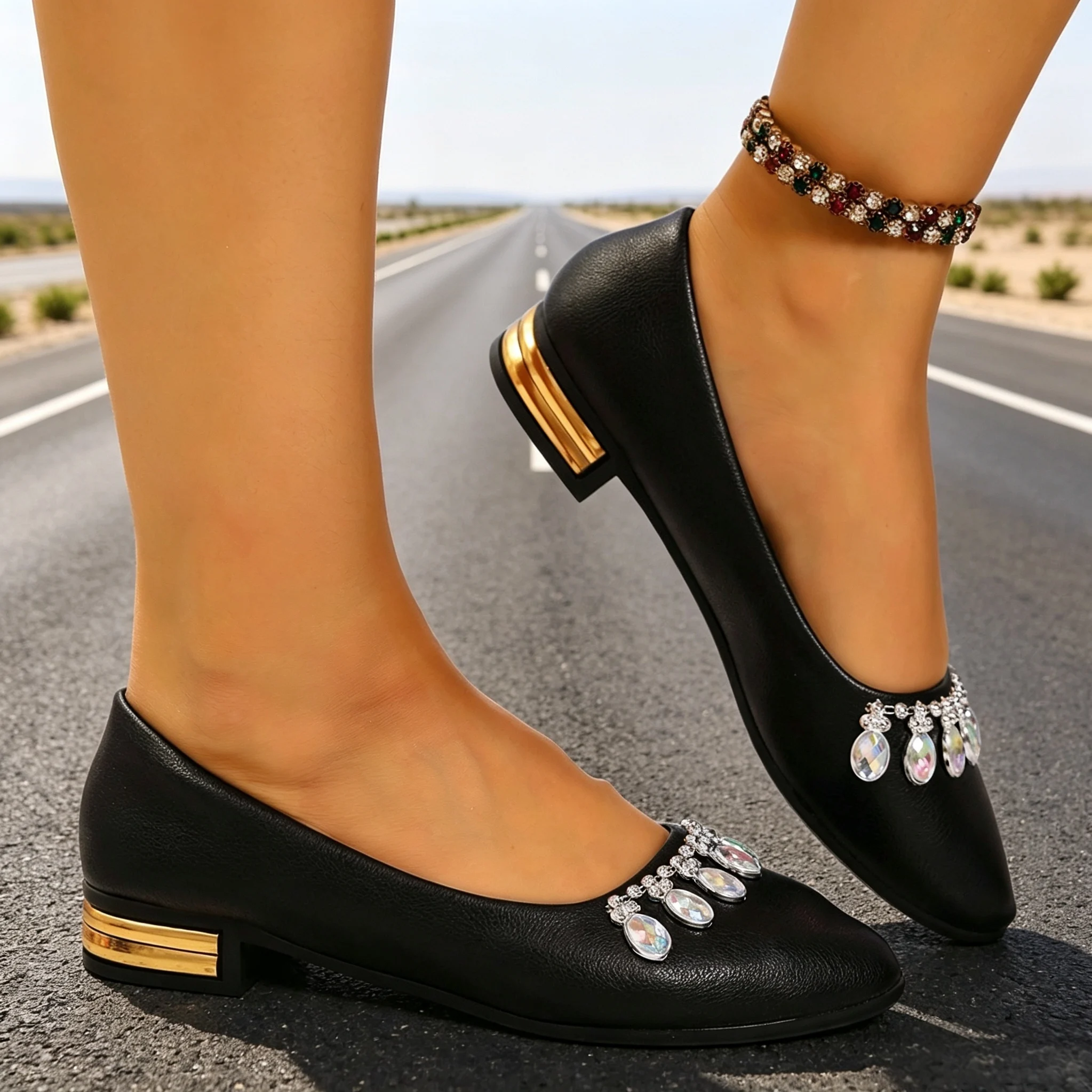 Women Flats Pointed Toe Ballet - Women'S Shoes Quality ulasan dan harga