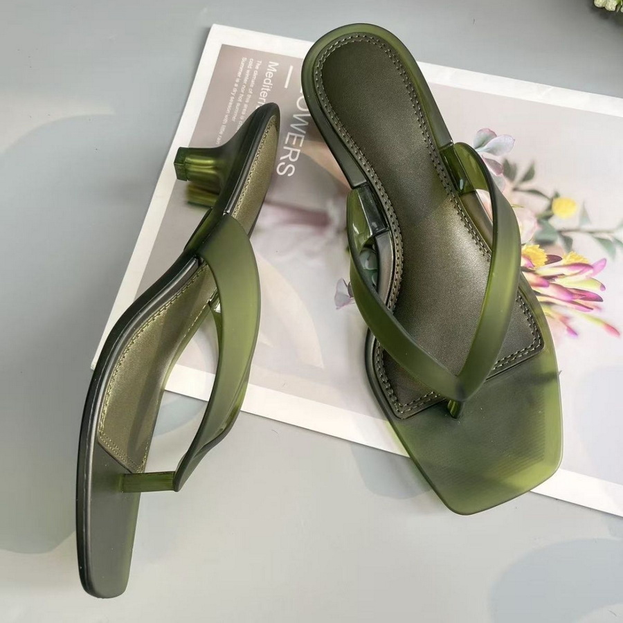 Korean Muted Tone Olive Green  - Jelly Sandal Women ulasan dan harga