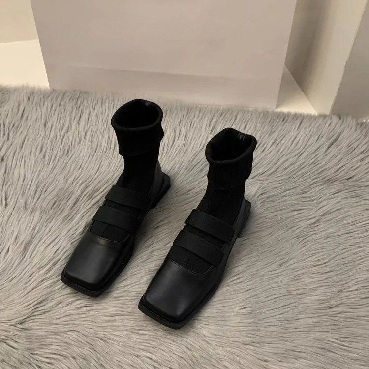 British style square knitted s - Women Shoes Zara ulasan dan harga
