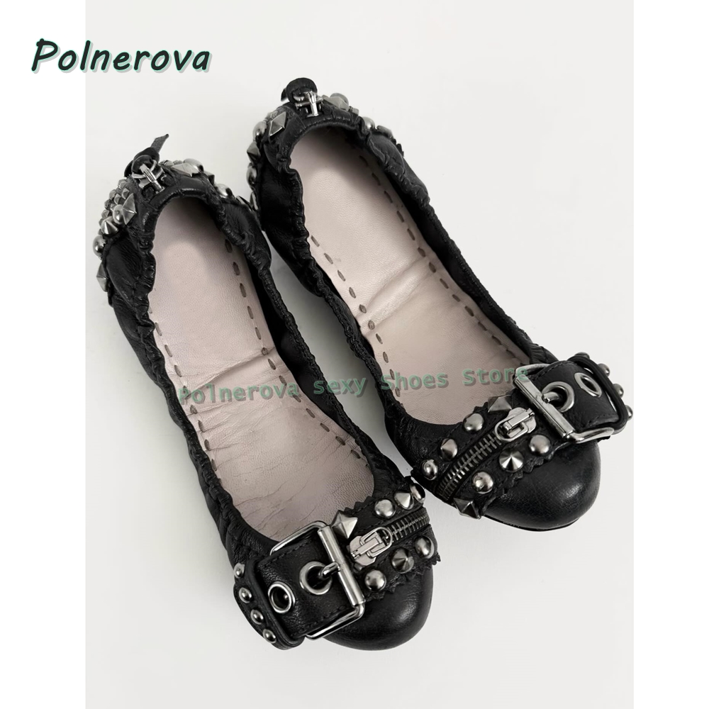 Rivet Belt Buckle Mary Jane Sh - Women'S Shoes Round Toe ulasan dan harga