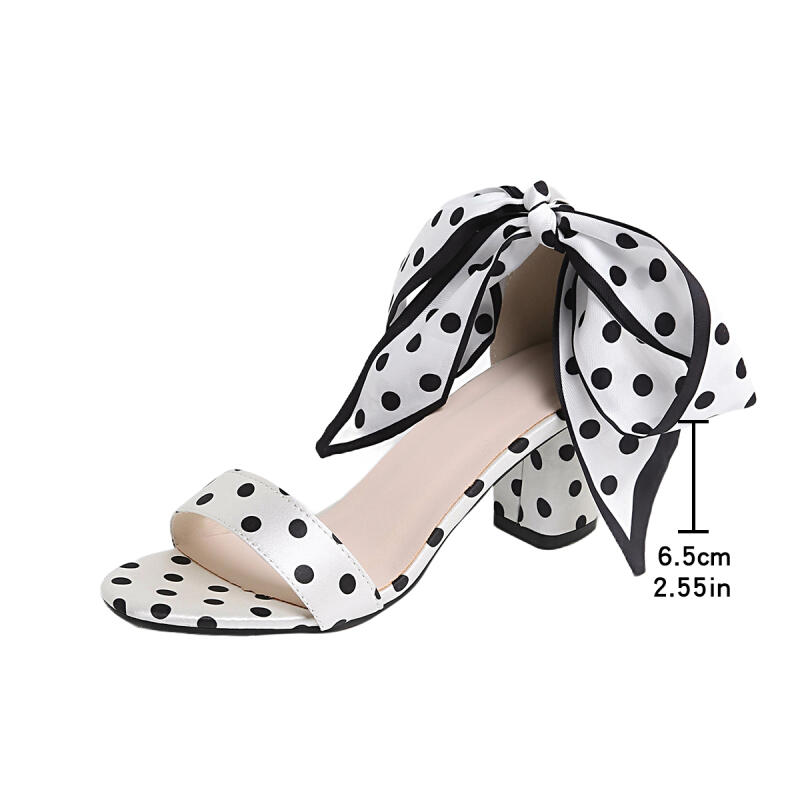 Vintage Black White Polka Dots - Women'S Shoes Y2K ulasan dan harga