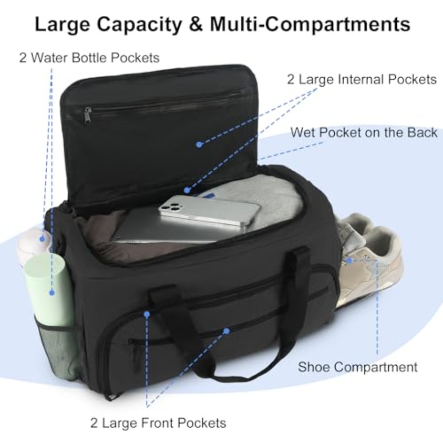 Gym Bag for Men Women, Sports  - Women'S Shoes To Men'S ulasan dan harga