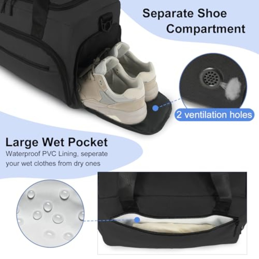 Gym Bag for Men Women, Sports  - Women'S Shoes To Men'S ulasan dan harga