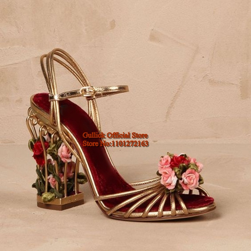 Luxury Bird Cage Women Sandals - Strappy Heeled Sandals ulasan dan harga