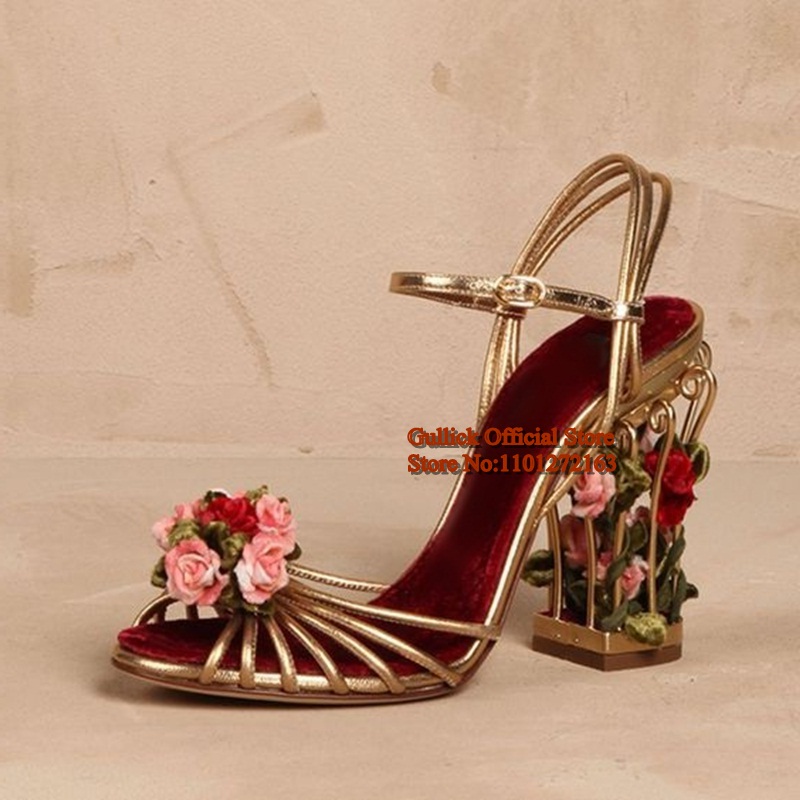 Luxury Bird Cage Women Sandals - Strappy Heeled Sandals ulasan dan harga