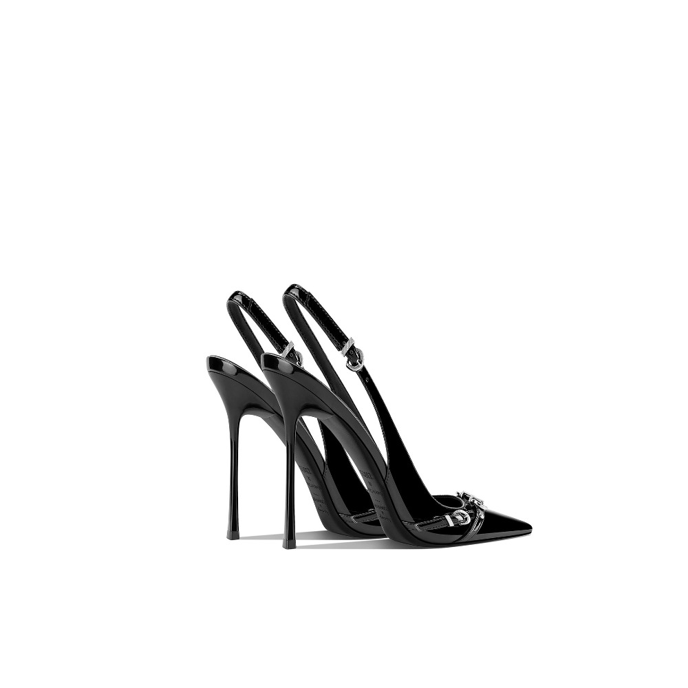 Fashionable Black Pointed Toe  - Strappy Heeled Sandals ulasan dan harga