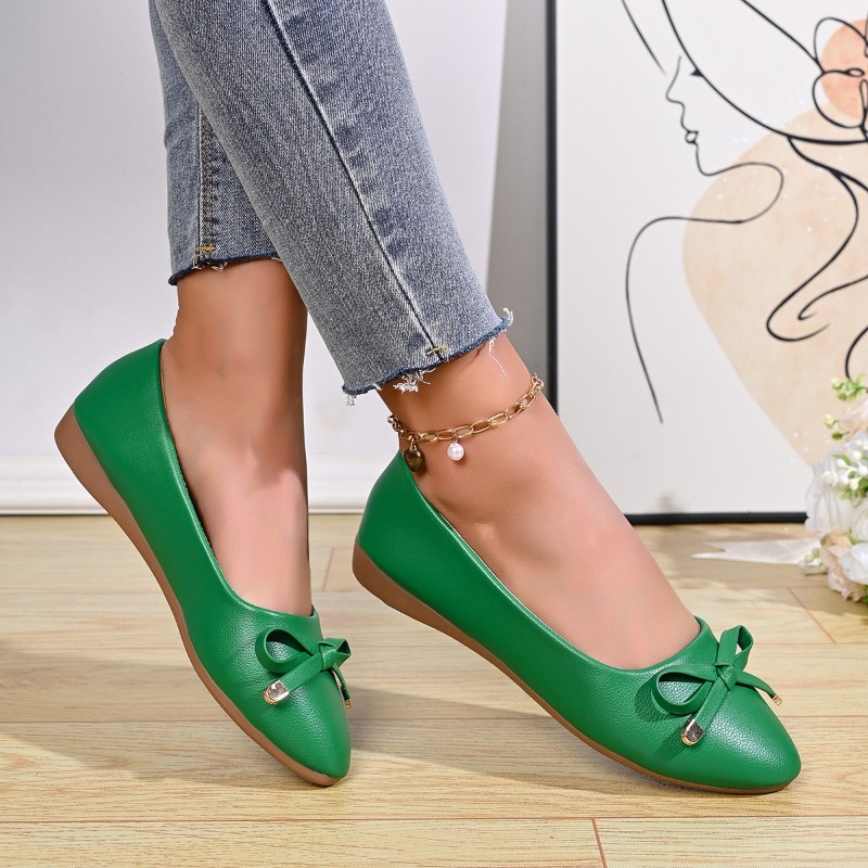 Bow Shallow Mouth Soft Sole Co - Shoes Women Pumps ulasan dan harga