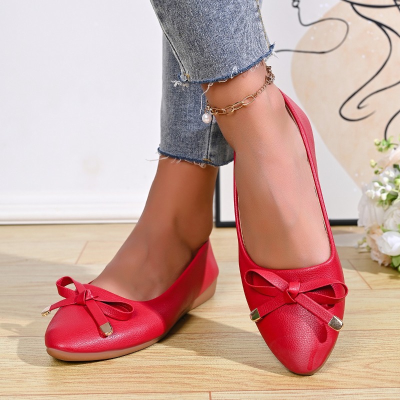 Bow Shallow Mouth Soft Sole Co - Shoes Women Pumps ulasan dan harga