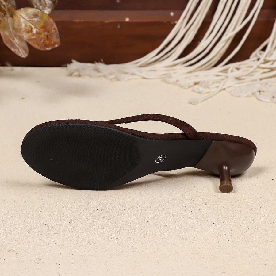 New Faux Suede Heeled Thong Sa - Women'S Shoes Popular ulasan dan harga