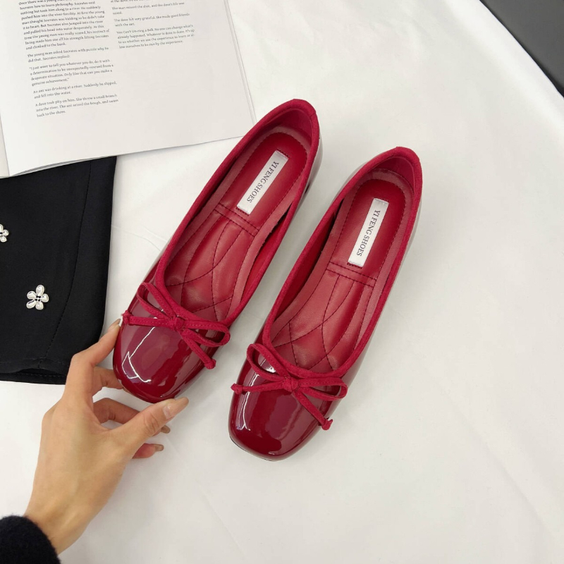 Shallow Female Soft Round Ladi - Women'S Shoes Round Toe ulasan dan harga