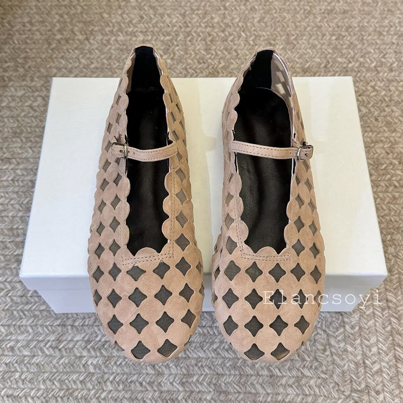 Flat Ballet Shoes Women Suede  - Ballet Flat Women ulasan dan harga