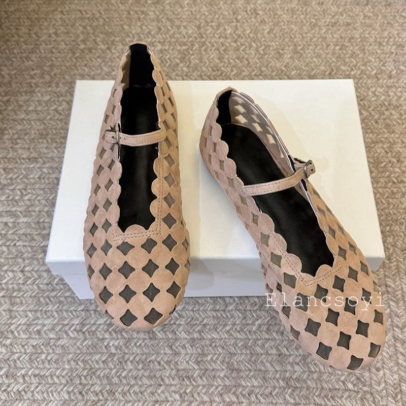 Flat Ballet Shoes Women Suede  - Ballet Flat Women ulasan dan harga