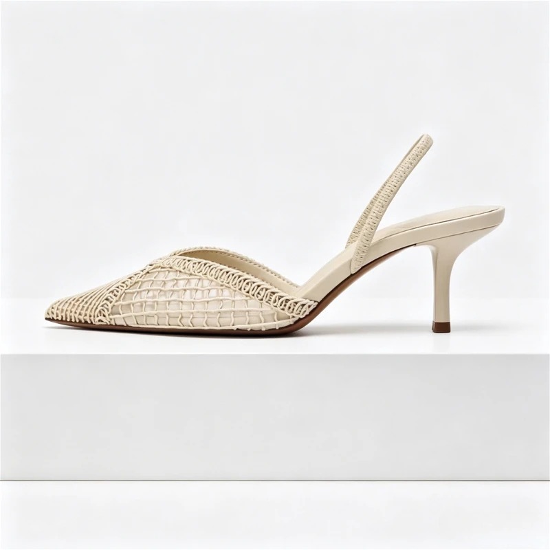 Mesh Woven Heeled Sandals Wome - Women Shoes Brands ulasan dan harga
