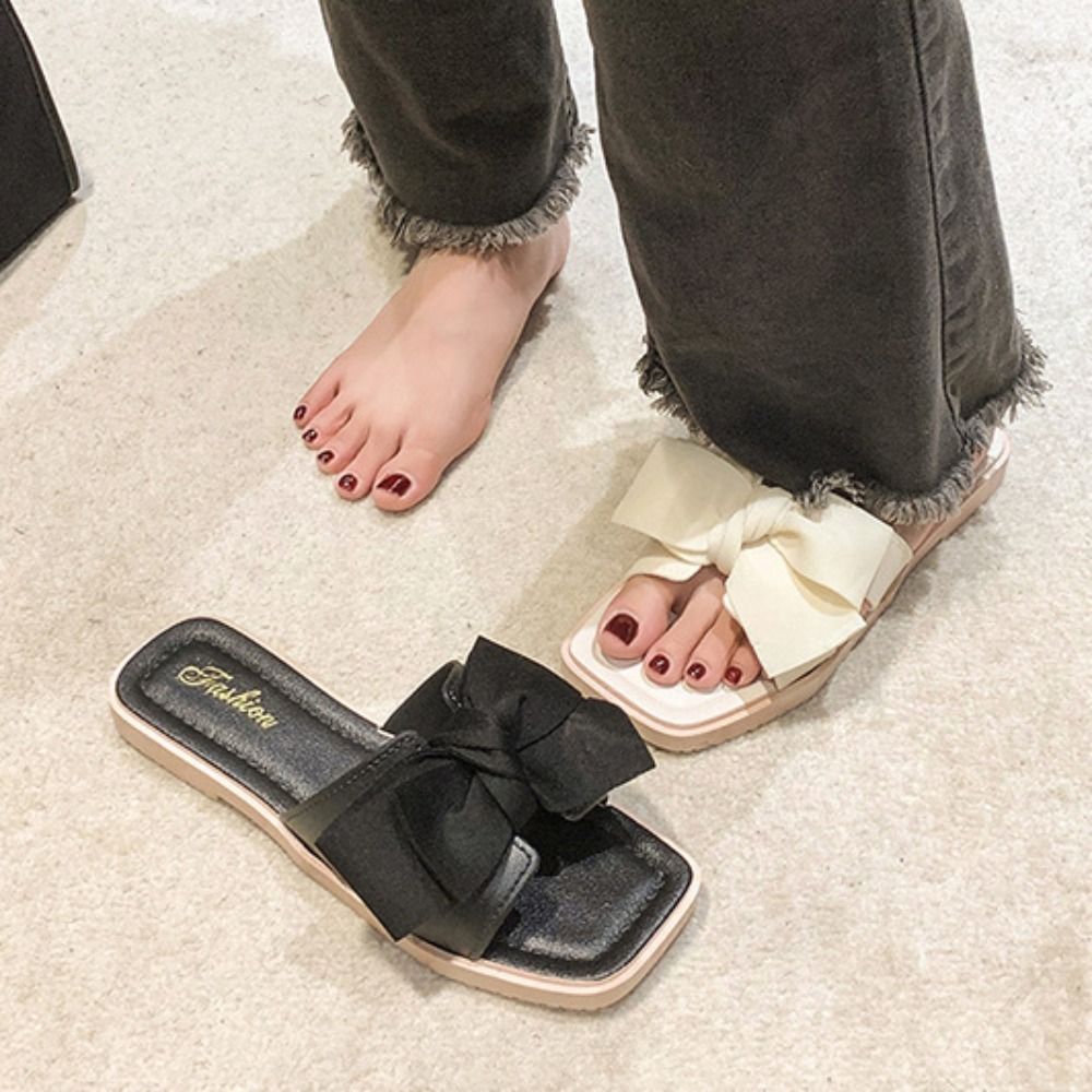 Casual Soft Sole Bowknot Slipp - Jelly Sandal Women ulasan dan harga